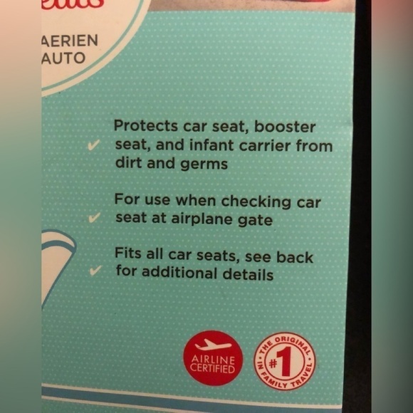 J.L. Childress Travel Happy Car Seat Gate Travel Bag Red Fits All Car Seats - Picture 4 of 4